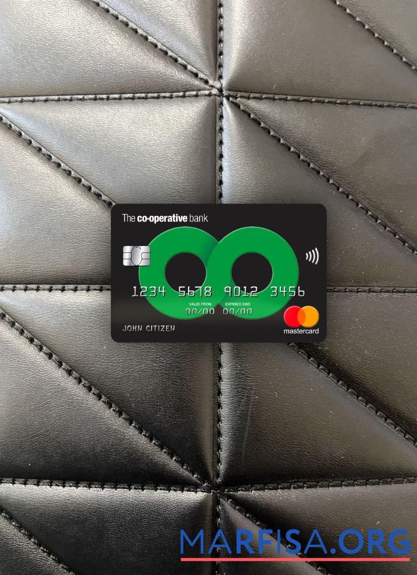 Blank United Kingdom The co operative bank mastercard photolook front download for verification